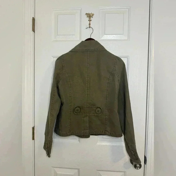 HERITAGE 1981, lightweight peacoat, army green, size medium, large buttons - Picture 4 of 4